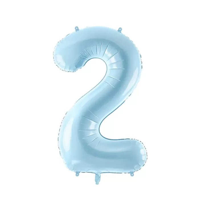 Foil number ''2'' light blue 86cm