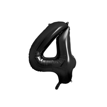 Foil number ''4' black 86cm