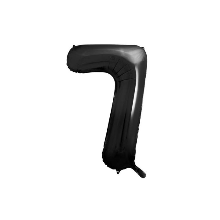 Foil number ''7' black 86cm