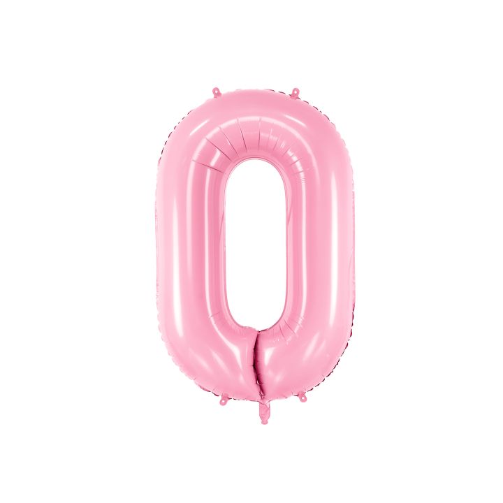 Foil number ''0''  Pink 86cm