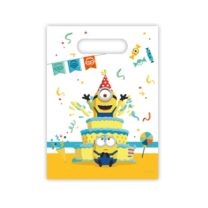 Minions themed bags 6pcs