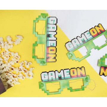 Paper Glasses Game on Minecraft Masks 6pcs.