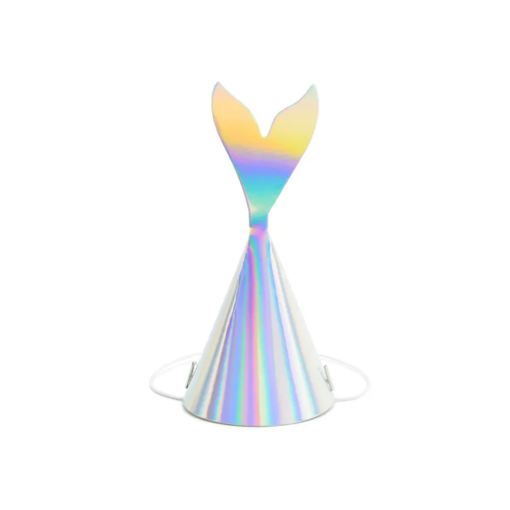 Paper Party Hats DIY Mermaid 18cm. 6pcs. 
