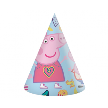 Paper Party Hats Peppa Pig 16cm. 6pcs. 