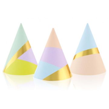 Party Hats Pastel 6pcs.
