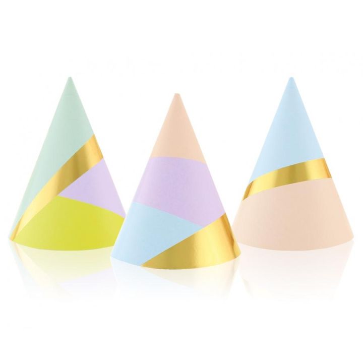 Party Hats Pastel 6pcs.