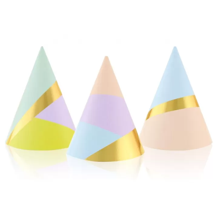 Party Hats Pastel 6pcs.