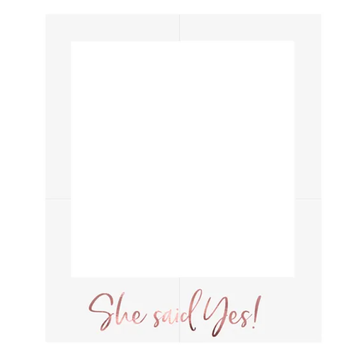 Selfie Photo Frame ''She said yes''