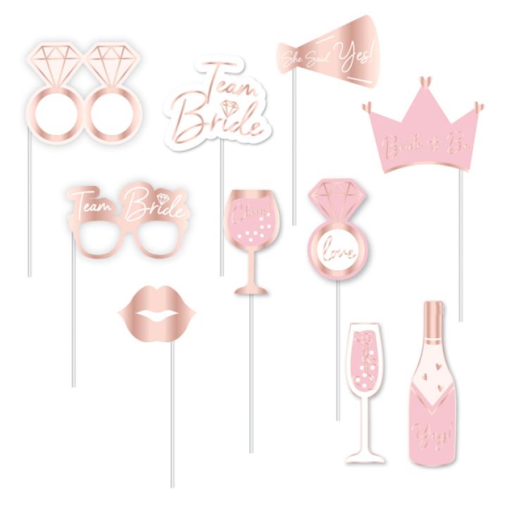 Photo Booth Kit ''Team Bride'' 10pcs.