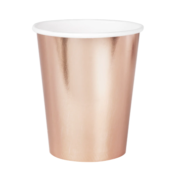 Rose gold cups 6pcs.