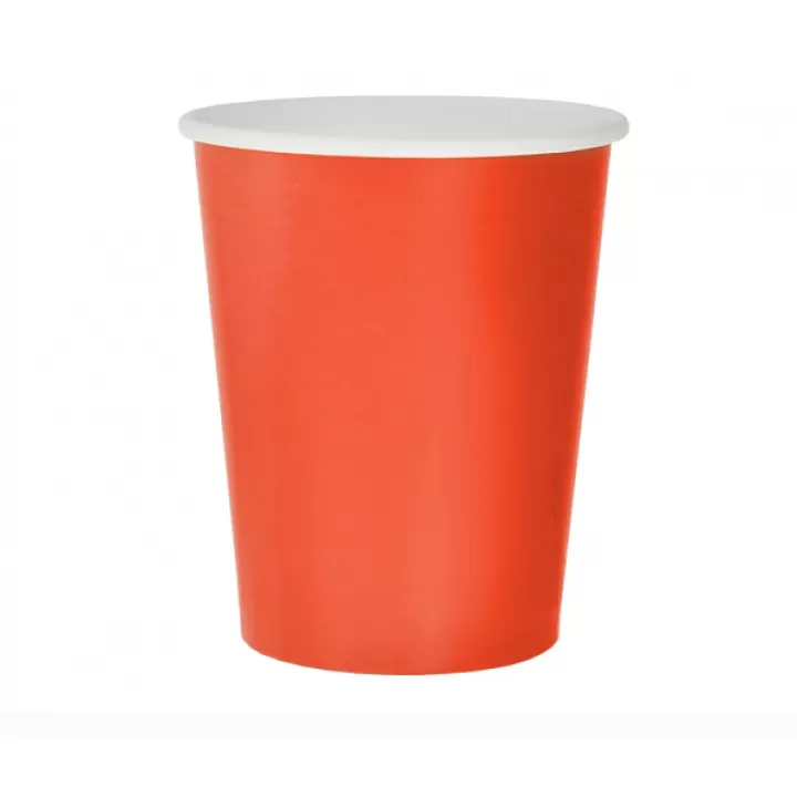 Χαρτινα Ποτηρια Κοκκινα 270ml 14τμχ