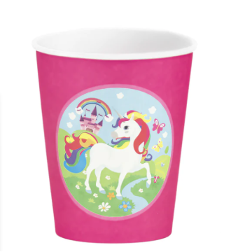 Paper Cups Unicorn 220ml. 6pcs.