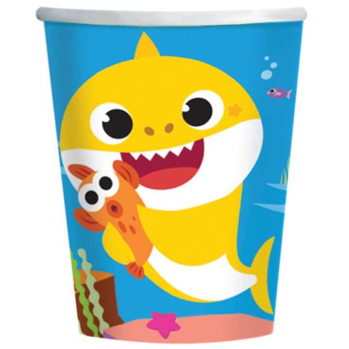 Paper Cups Baby Shark 250ml.8pcs
