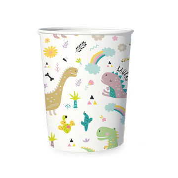 Paper Cups Dinosaurs 220ml. 6pcs. Paper Cups Dinosaurs 220ml. 6pcs.