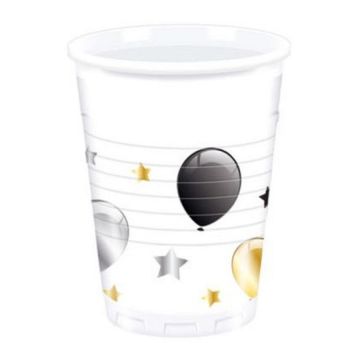Plastic Cups Balloons 200ml,8pcs.