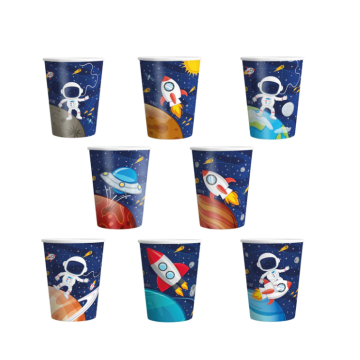 Paper Cups Space 220ml. 8pcs.