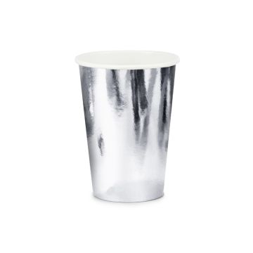 Paper Cups SIlver 220ml. 6pcs.