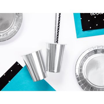 Paper Cups SIlver 220ml. 6pcs.