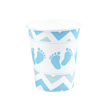Paper Cups Blue Paw 220ml, 6pcs.