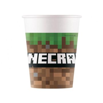 Paper Cups Minecraft 8pcs