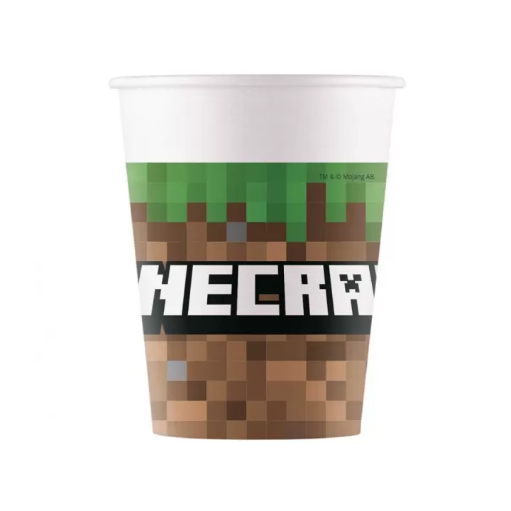 Ποτηρια Παρτυ Minecraft 8τμχ