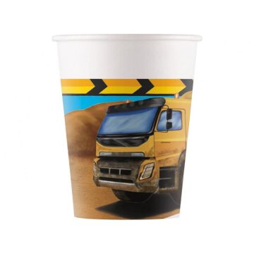 Party Cups Construction 8pcs