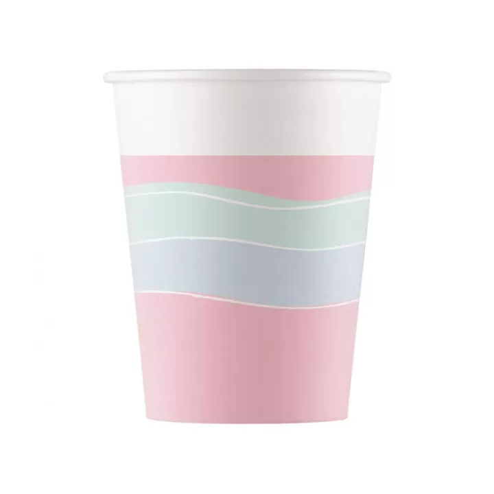 Χαρτινα ποτηρια party pastel 8τμχ 200ml