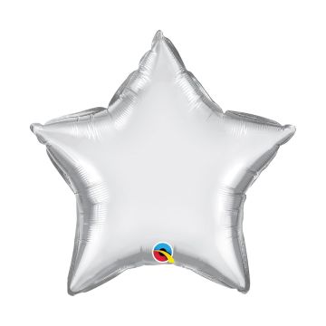 Foil Balloon Silver star 51cm