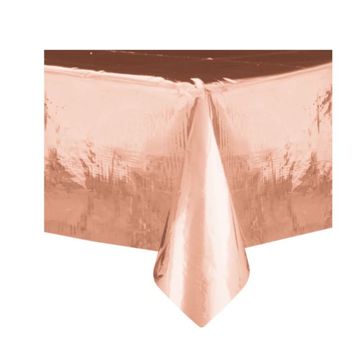 Plastic Tablecover Rose Gold 137 X 274 cm