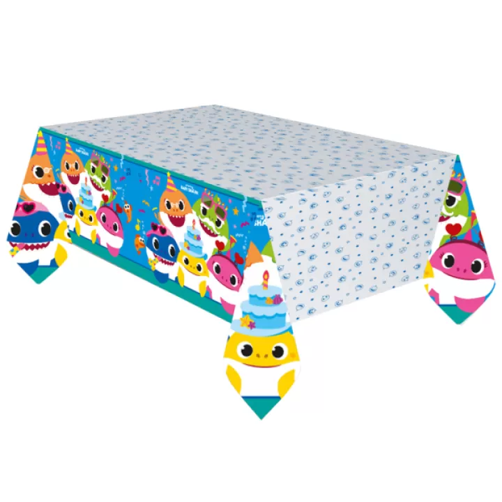 Τραπεζομαντηλο Χαρτινο Baby Shark  120 x 180 εκ 