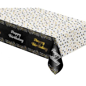 Plastic Tablecover Happy Birthday 137 X 183 cm