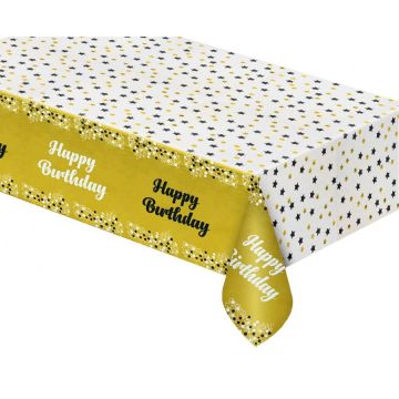 Plastic Tablecover Happy Birthday 137 X 183 cm