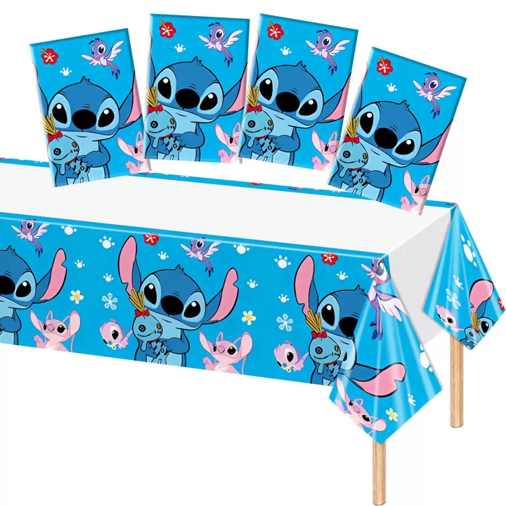 Τραπεζομαντηλο Stitch Μπλε 110 Χ 180