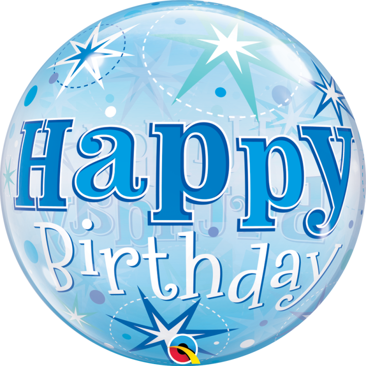 Bubble Balloon Happy Birthday Sparkle 56cm