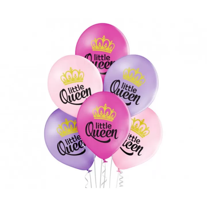 Balloons Little Queen , 6 pcs. 30cm.