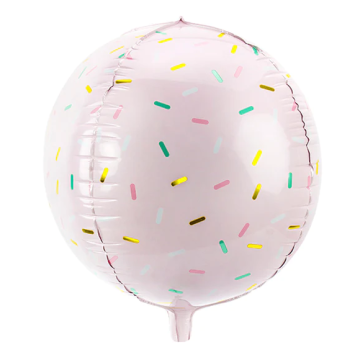 Spherical Pink Ice Cream Balloon 40cm.