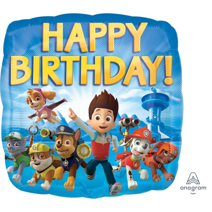 Foil Balloon Paw Patrol ''Happy Birthday'' 43cm
