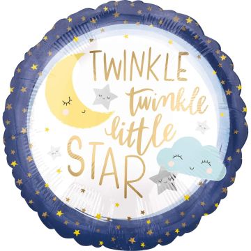 Foil Balloon Twinkle Twinkle Little Star 45cm.