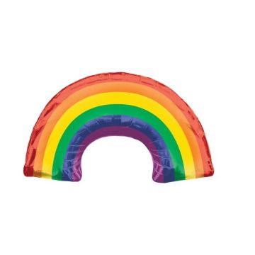 Foil Balloon Shiny Rainbow 86cm x 48cm.