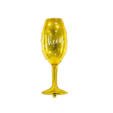 Foil balloon Glass Cheers 28x80εκ.