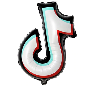 Foil Balloon Tik Tok 83 x 70 cm.