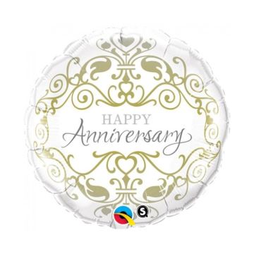 Foil Balloon Happy Anniversary 46cm.