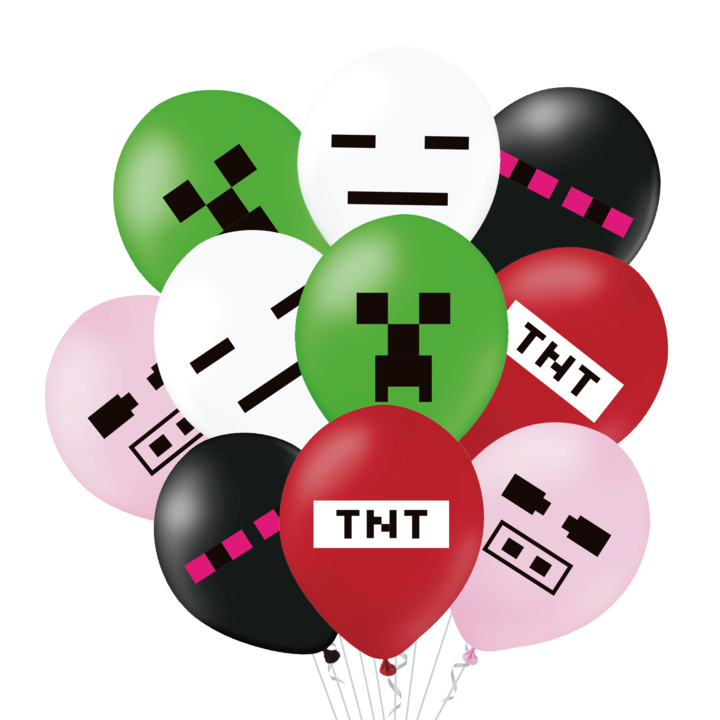 Minecraft Balloons 10pcs, 30cm