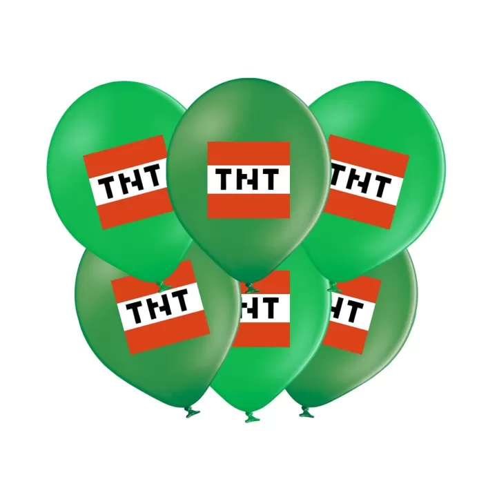 Μπαλονια Minecraft TNT 10τμχ, 30εκ