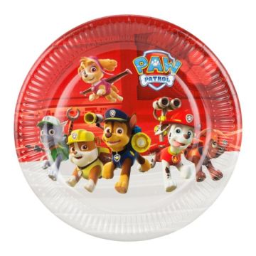 Paper Plates Paw Patrol 23cm. 8pcs.  (plastic free)