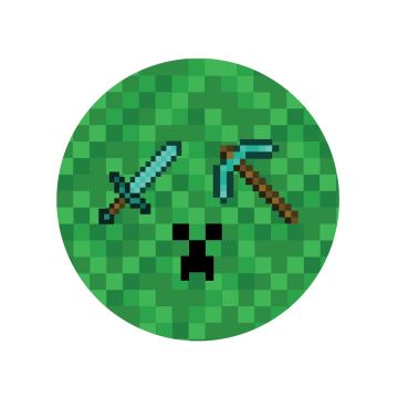 Paper plates Pixels TNT Minecraft 18cm. 6 pcs Paper plates Pixels TNT Minecraft 18cm. 6 pcs