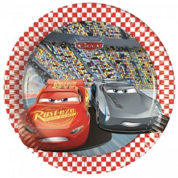 Paper Plates McQueen 20cm. 8pcs.  (plastic free) Paper Plates McQueen 20cm. 8pcs.  (plastic free)