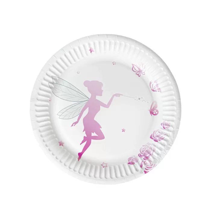 Χαρτινα Πιατα Νεραιδα 18εκ. 6τμχ. (plastic free)