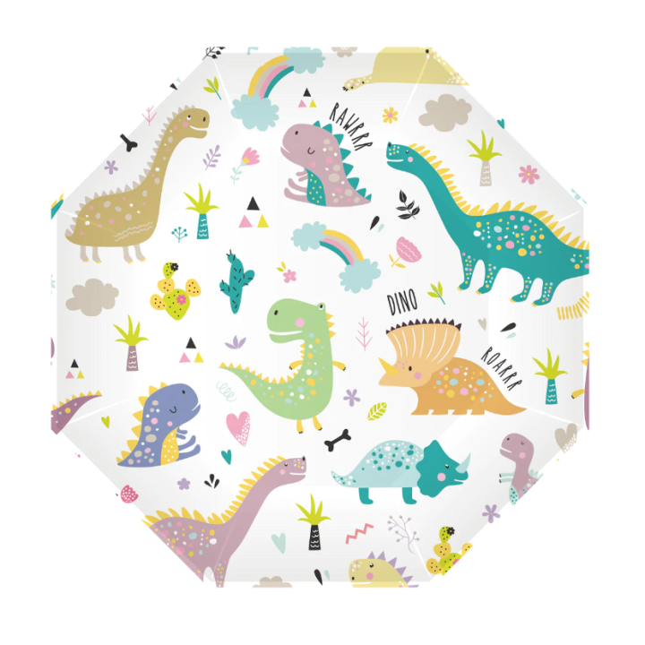 Paper plates dinosaurs 23cm. 6 pcs