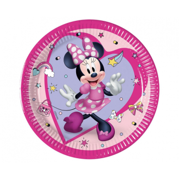 Paper Plates Minnie  20cm. 8pcs.  (plastic free) Paper Plates Minnie  20cm. 8pcs.  (plastic free)
